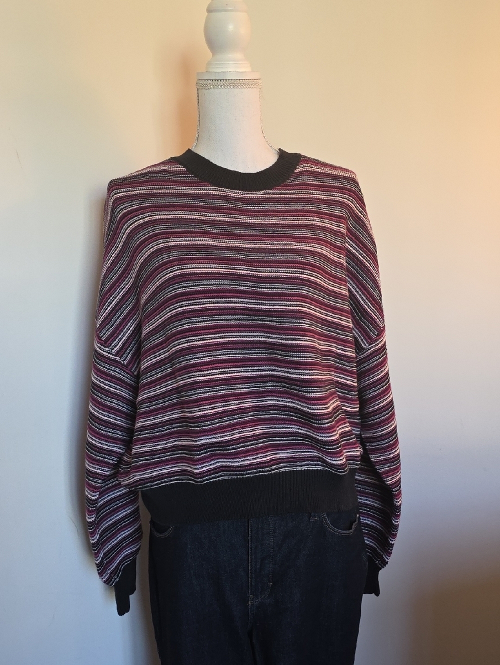 Spiritual Gangster Dark Dahlia Rue Ottoman Crew Sweater